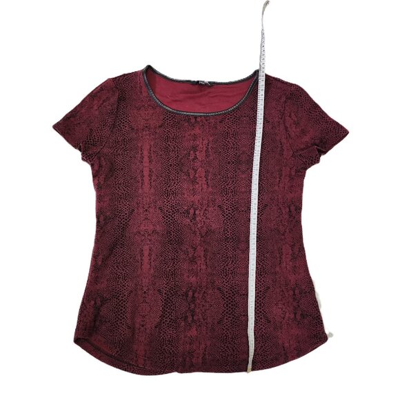 *Price drop!* Red Snakeskin Print Top - Picture 4 of 7